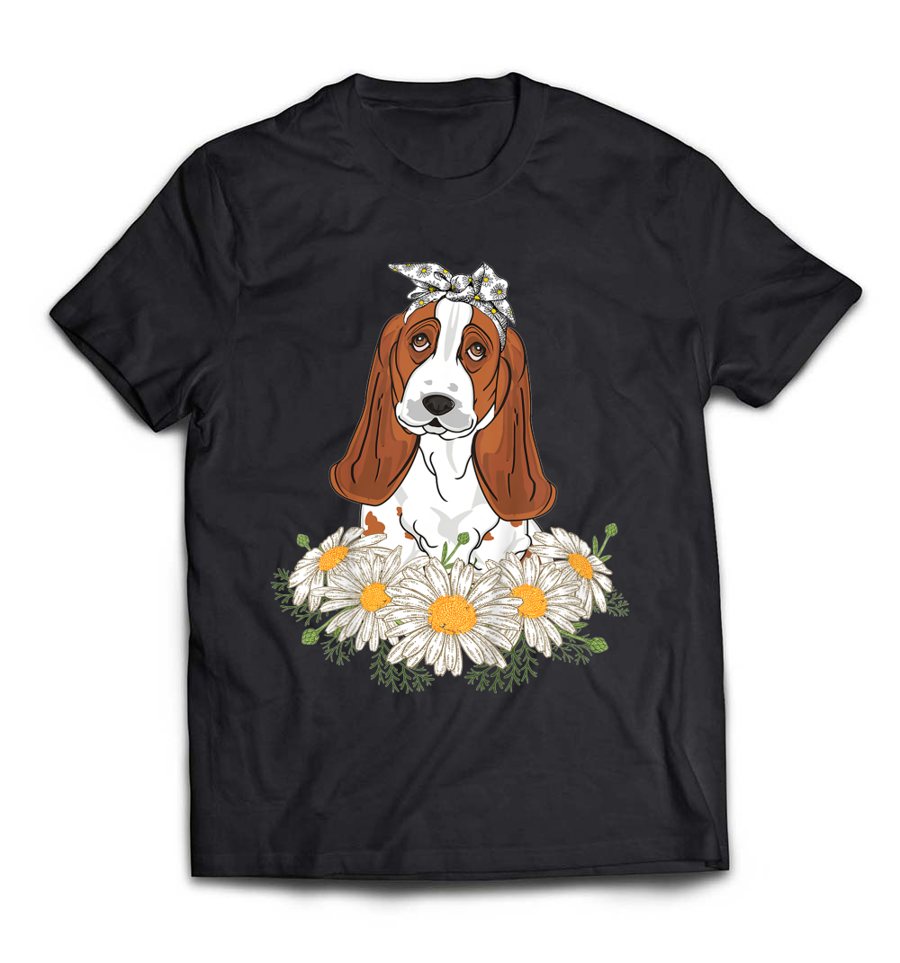 Cute Basset Hound Tee: A Perfect Gift for Dog Lovers